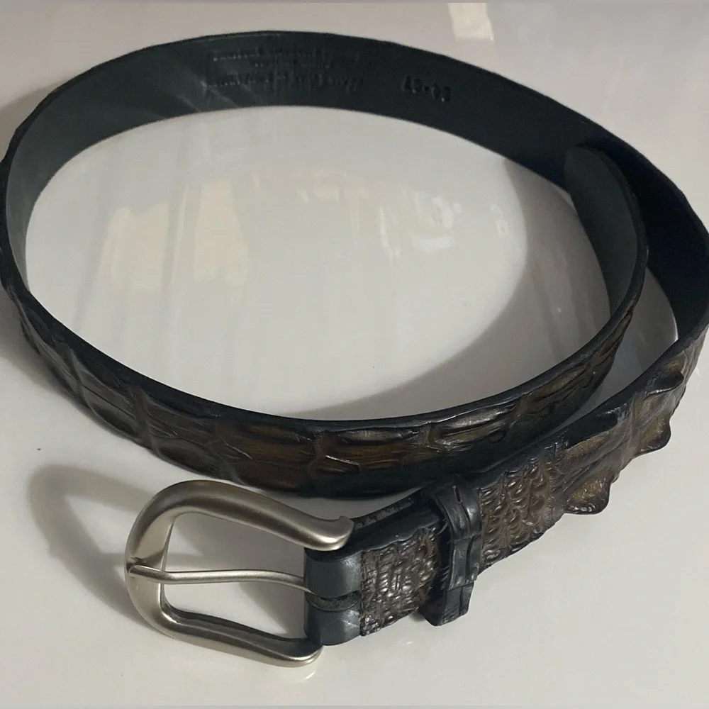 Boss Croc by Savannah Genuine Saltwater Crocodile Belt, Sz 34-87​, Vintage, NWOT